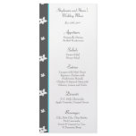 25 Menu Cards Blue Tea Arizona Flowers