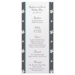25 Menu Cards Blue Tea Arizona Flowers