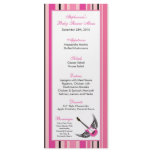 25 Menu Cards Girl Pink Punk Rock Skull Crossbones