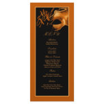 25 Menu Cards Mis XV Orange Black Party rack cards