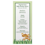 25 Menu Cards Rain-forest Jungle Animal Personalised Rack Card