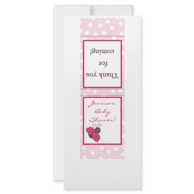 25 Mint Matchbooks Berry Garden Pink Lady Bug Rack Card by suestardesigns