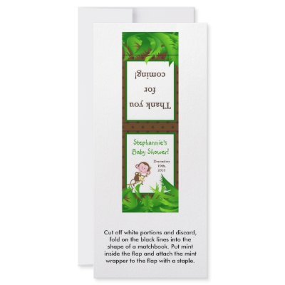 25 Mint Matchbooks Monkey Swing Jungle Safari Zoo by AnnLeeDesigns