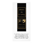 25 Mint Matchbooks Sweet 16 Gold Black Full Color Rack Card