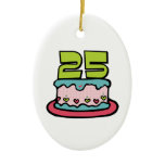 25 Year Old Birthday Cake Ornaments
