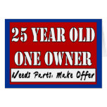 25 Year Old, One Owner - Needs Parts, Make Offer Cards