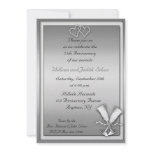 25th Anniversary Champagne Invitation