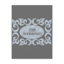 25th Anniversary Gifts Post Card