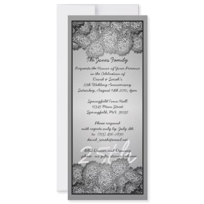 25th Anniversary Custom Invitations by pollyparrett