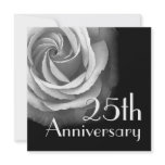 25th Anniversary Invitation - SILVER Rose
