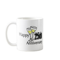 25th anniversary coffee mug