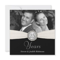 25th Anniversary Party - Faux Pocket Style -SQUARE