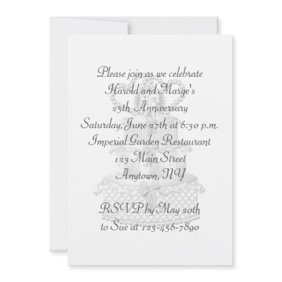 25th Anniversary Party Custom Announcements by StarStock