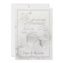 25th Anniversary Party Invitations - Personalised