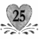 25th Anniversary - Silver Keychain Acrylic Cut Outs