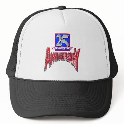 25th anniversary w mesh hats by wedding_anniversary