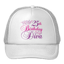 25th Birthday Diva Hats