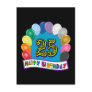 25th Birthday Gifts with Assorted Balloons Design Post Cards