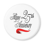 25th wedding anniversary a magnets