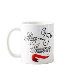 25th wedding anniversary a mug