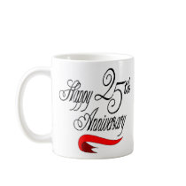 25th wedding anniversary a mug