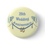 25th Wedding Anniversary Buttons