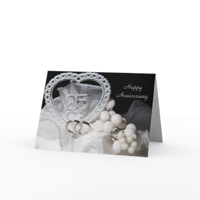 25th Wedding Anniversary Cards on 25th Wedding Anniversary Card Zazzle Co Uk