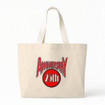 25th Wedding Anniversary Gifts Canvas Bag