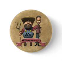 25th Wedding Anniversary Gifts Button
