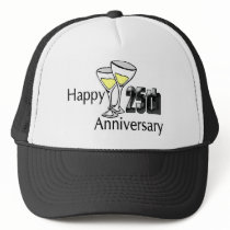 25th Wedding Anniversary Gifts Trucker Hat