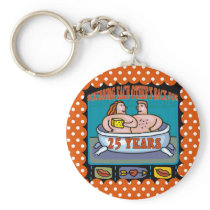 25th Wedding Anniversary Gifts Key Chain