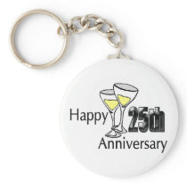 25th Wedding Anniversary Gifts Key Chains