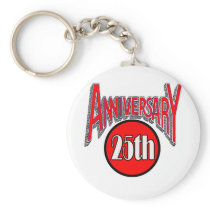 25th Wedding Anniversary Gifts Keychain