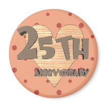 25th Wedding Anniversary Gifts Magnet