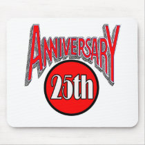 25th Wedding Anniversary Gifts Mousepad