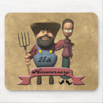 25th Wedding Anniversary Gifts Mouse Mats