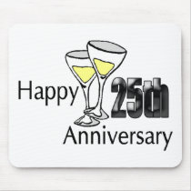 25th Wedding Anniversary Gifts Mouse Pad