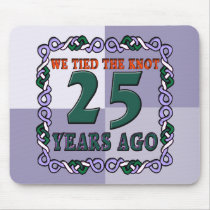 25th Wedding Anniversary Gifts Mouse Pads
