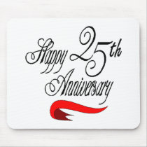 25th Wedding Anniversary Gifts Mousepads