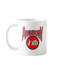 25th Wedding Anniversary Gifts Coffee Mugs