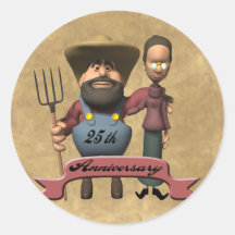 25th Wedding Anniversary Gifts Stickers