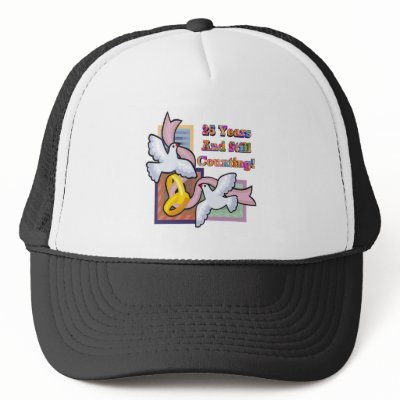 25th wedding anniversary gw trucker hat by wedding_anniversary