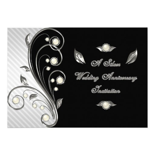 25th Wedding Anniversary Invitation Card 25th Wedding Anniversary Invitation Card