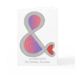 25th Wedding Anniversary Invitations, And & Sign cards