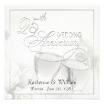 25th Wedding Anniversary Invitations - Square