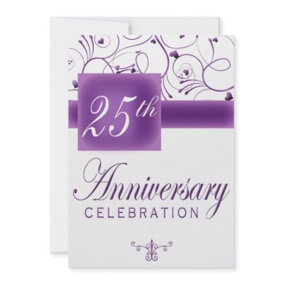 25th Wedding Anniversary Party Invitation by NightSweatsDiva