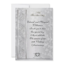 25th wedding anniversary party invitation
