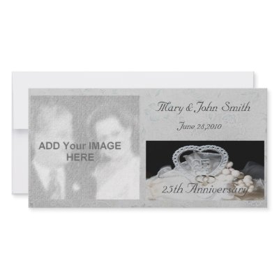 25th Wedding Anniversary Photo Card by elenaind