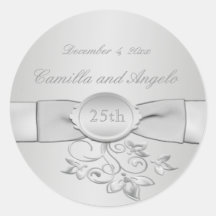 25th Wedding Anniversary Sticker