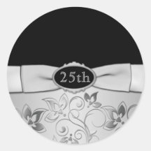 25th Wedding Anniversary Sticker